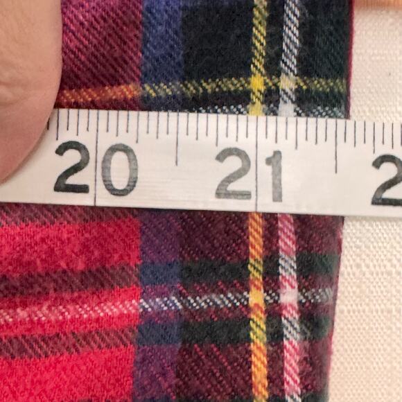 Vintage LL BEAN Flannel Button Down Size M Plaid 100% Cotton Outdoor Hiking Cozy - Picture 9 of 10